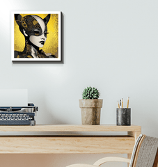 Artistic abstract design of Creative Current Wrapped Canvas.