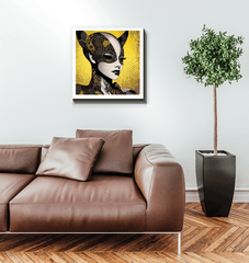 Wall art Creative Current Wrapped Canvas in gallery lighting.