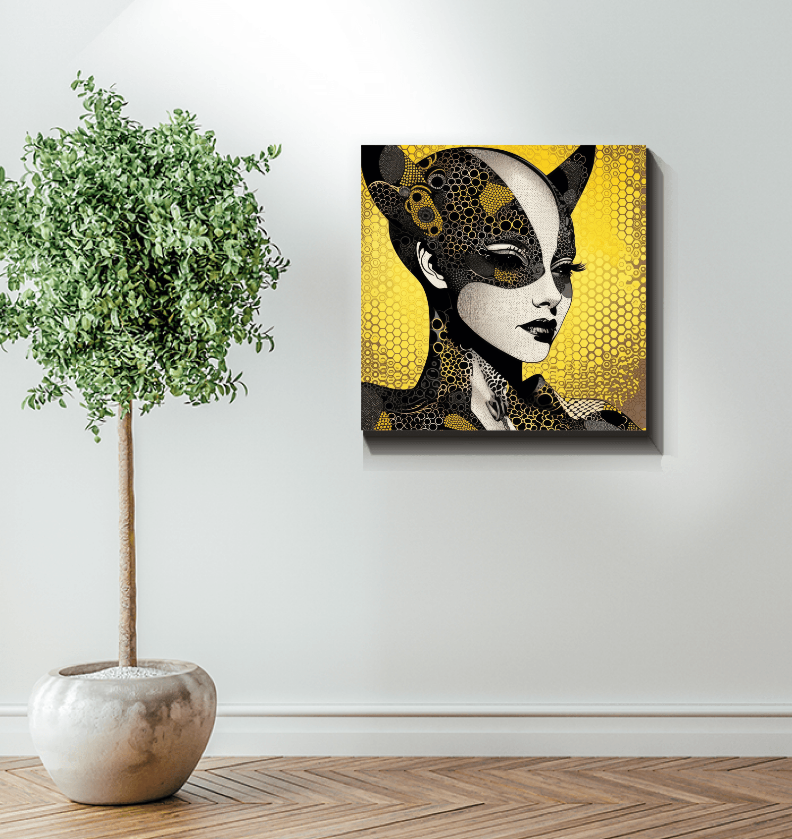 Creative Current Wrapped Canvas packaged for safe delivery.