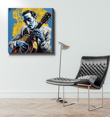 Collectible guitar art on premium canvas.