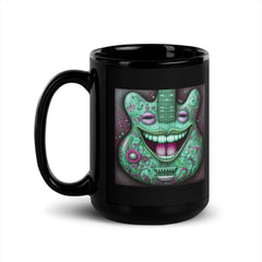 Crimson Canvas Black Glossy Mug - Beyond T-shirts