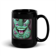 Crimson Canvas Black Glossy Mug - Beyond T-shirts