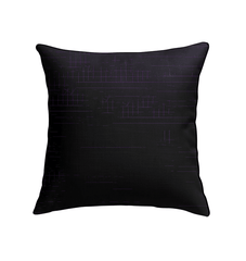 Decorative pillow featuring elegant dancer silhouette