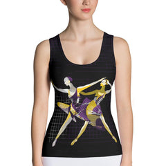 Dazzling Feminine Dance Form Sublimation Cut & Sew Tank Top - Beyond T-shirts