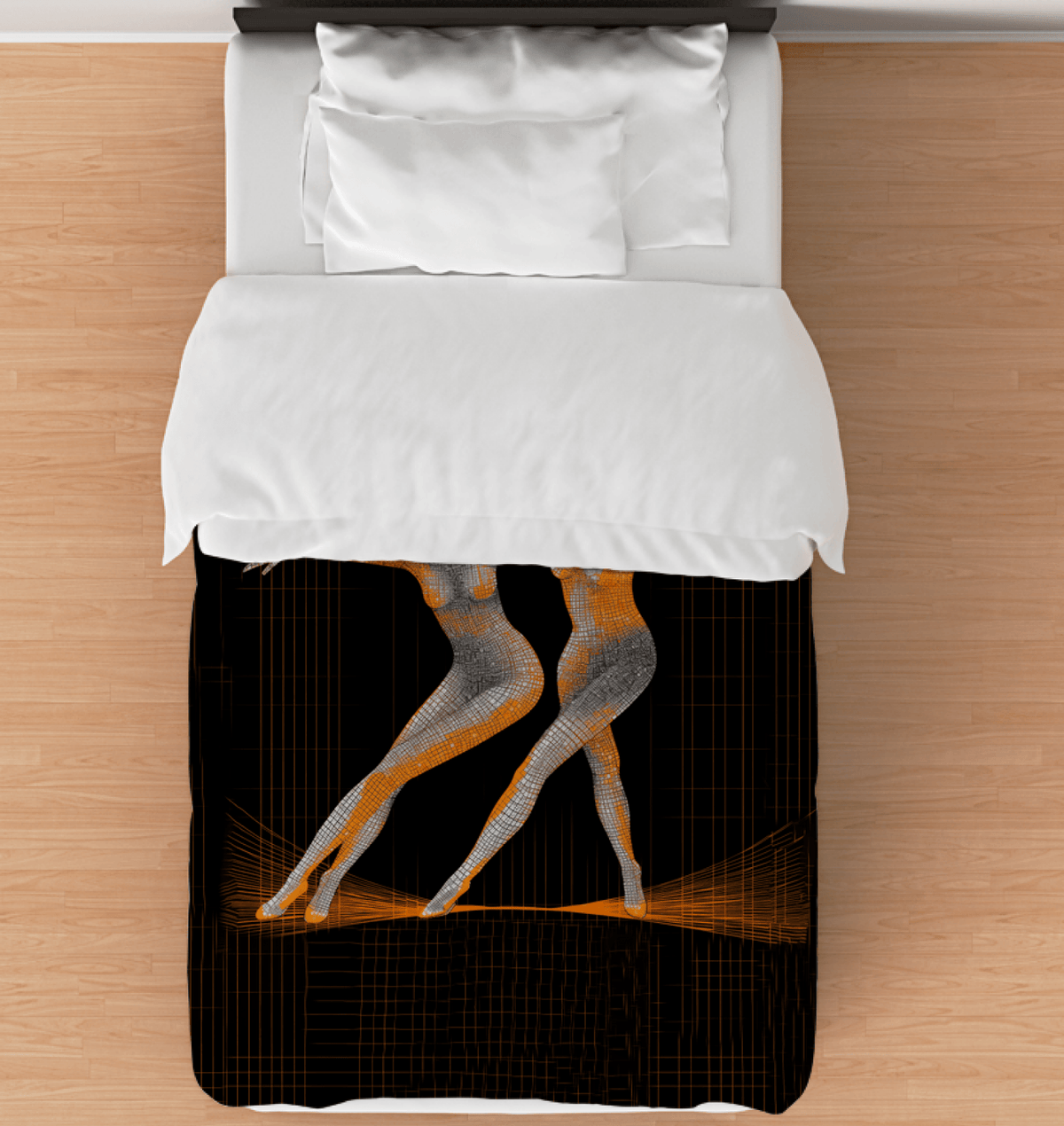 Cozy and stylish women's dance attire-themed twin comforter, ideal for bringing comfort and sophistication to any sleeping space.