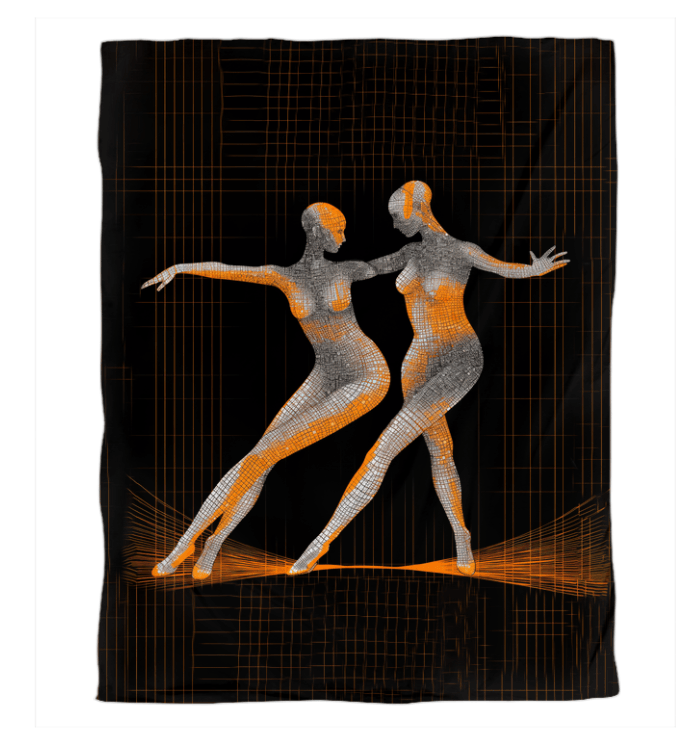 Elegant Duvet Cover with Women's Dance Attire Design for a Sophisticated Bedroom Look