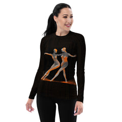 Dazzling Women's Dance Attire Women's Rash Guard - Beyond T-shirts