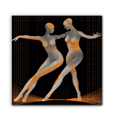 Dazzling Women's Dance Attire Wrapped Canvas - Beyond T-shirts