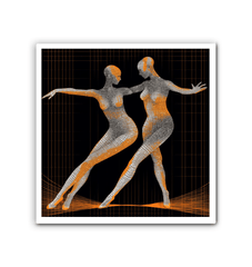 Dazzling Women's Dance Attire Wrapped Canvas - Beyond T-shirts