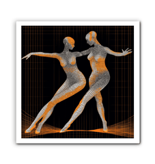 Dazzling Women's Dance Attire Wrapped Canvas - Beyond T-shirts