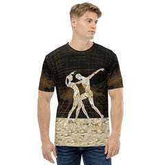 Elegant men's balletic attire t-shirt in stylish design.