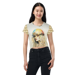 Doodle Days All-Over Print Crop Tee - Beyond T-shirts