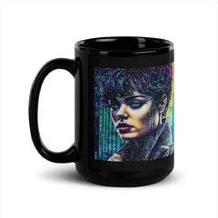 Doodle Daze Black Mug - ideal for both hot and cold beverages.