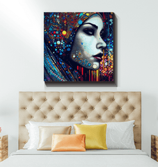 Stylish Doodle Daze III wrapped canvas for trendy room decor.