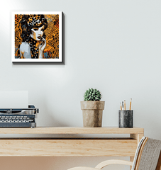 Abstract doodle canvas wrap, ideal for creative spaces.