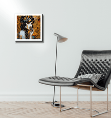 Hand-drawn doodles on canvas, perfect for bedroom or study.