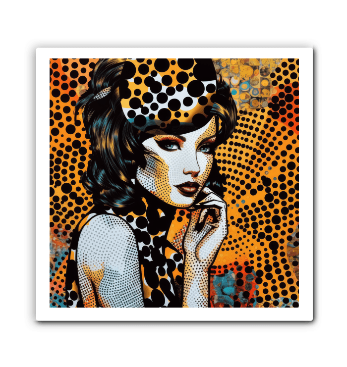 Unique doodle design wrapped canvas, great for gift ideas.
