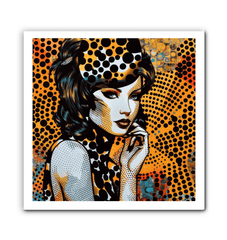 Unique doodle design wrapped canvas, great for gift ideas.