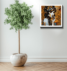 Artistic doodle patterns on high-quality canvas wrap.
