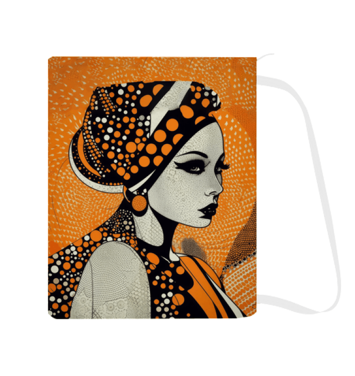 Durable laundry storage bag featuring playful doodle artwork.