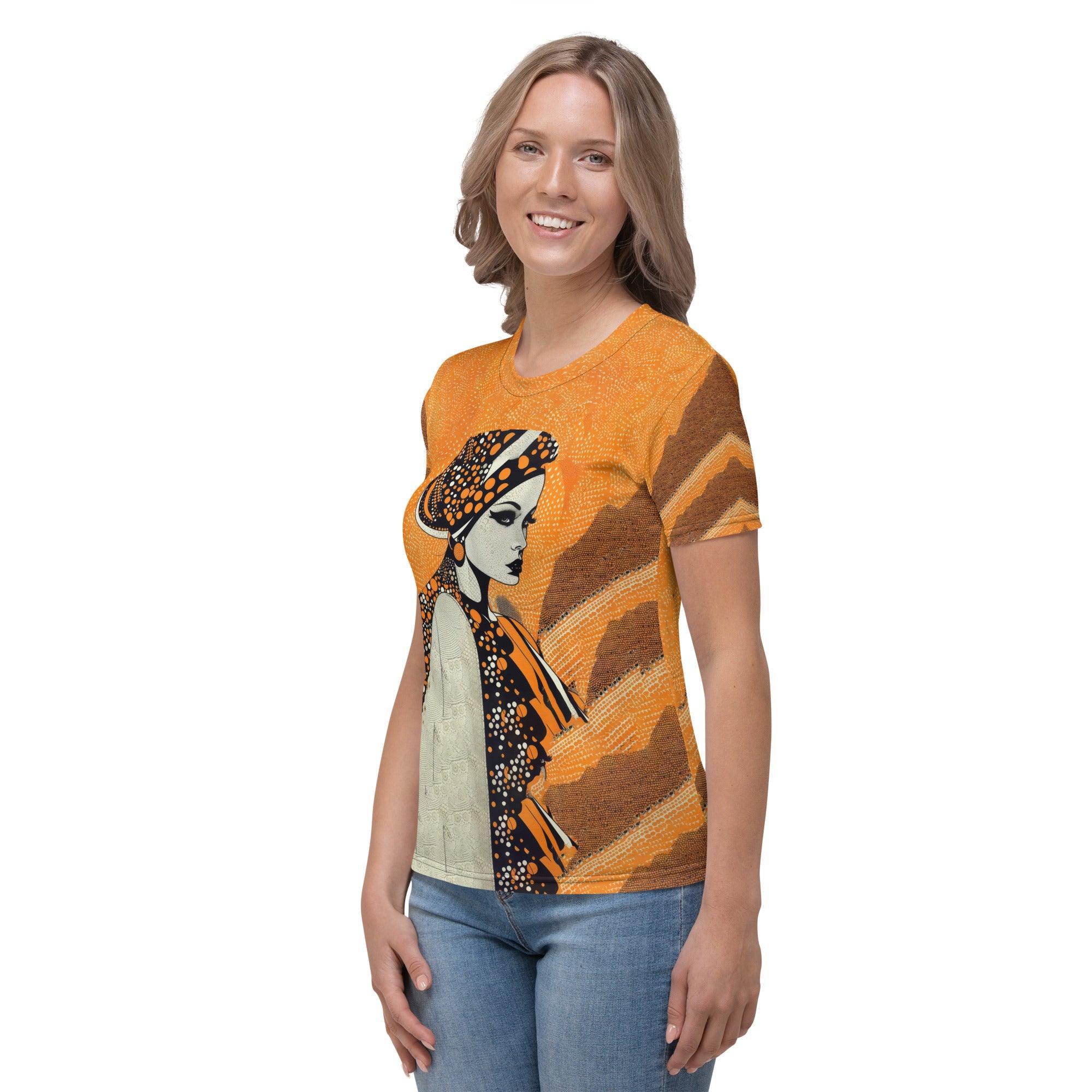 Woman wearing Doodle Dramas art T-Shirt