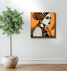 Whimsical doodle canvas art perfect for a nursery or child’s room