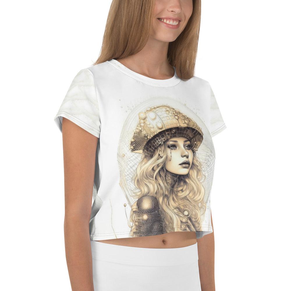 Doodle Dreams II All-Over Print Crop Tee - Beyond T-shirts