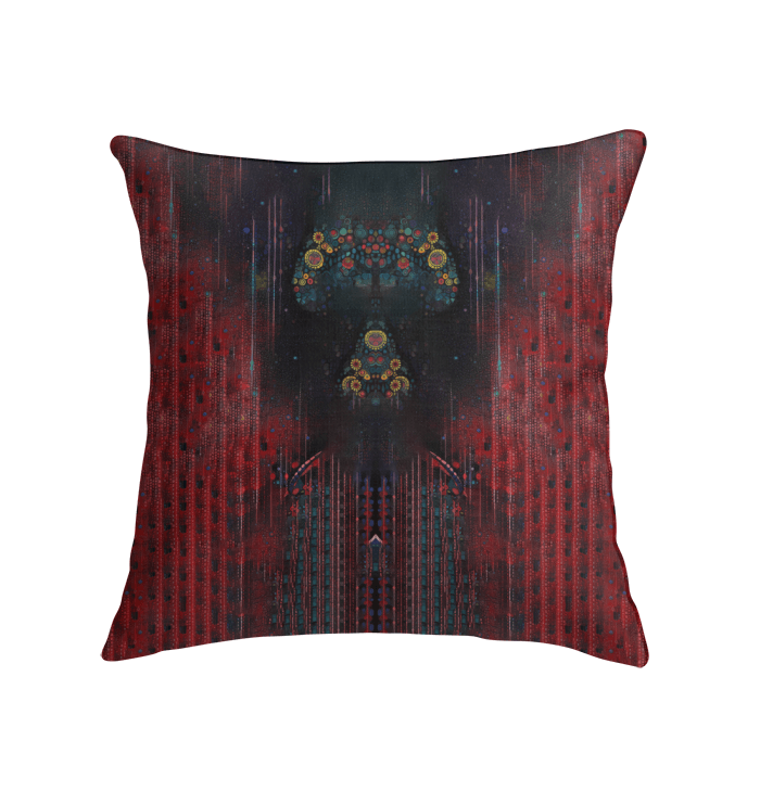 Colorful Doodle Dreams cushion enhancing home interior design.