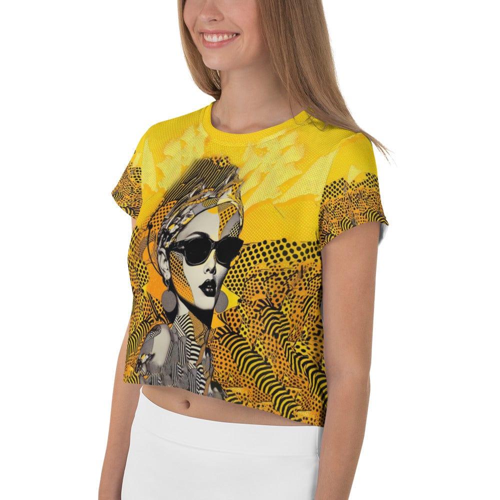 Doodle Dreamscape All-Over Print Crop Tee - Beyond T-shirts