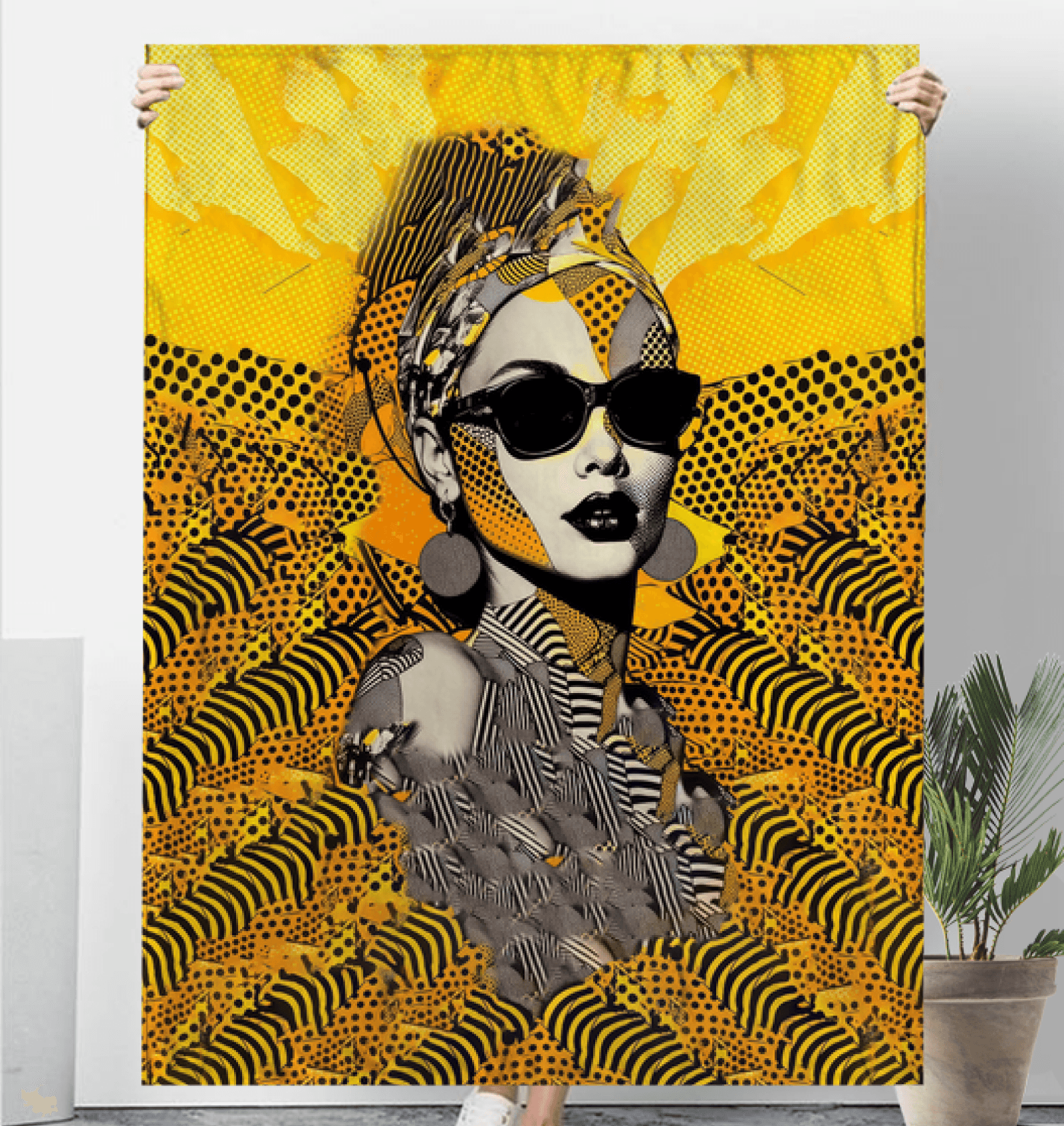 Doodle Dreamscape Sherpa Blanket - Beyond T-shirts