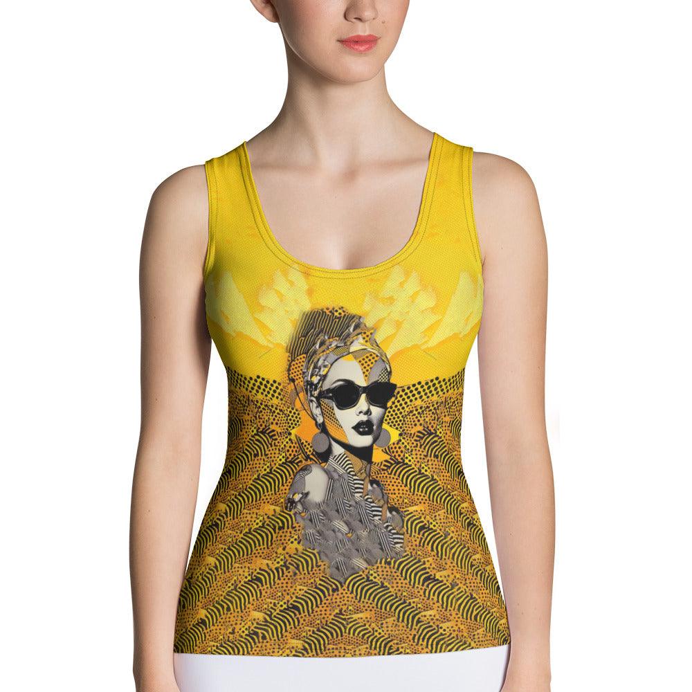 Doodle Dreamscape Sublimation Cut & Sew Tank Top - Beyond T-shirts