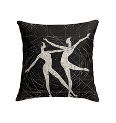 Stylish indoor setting featuring the Balletic Style Decorative Pillow.