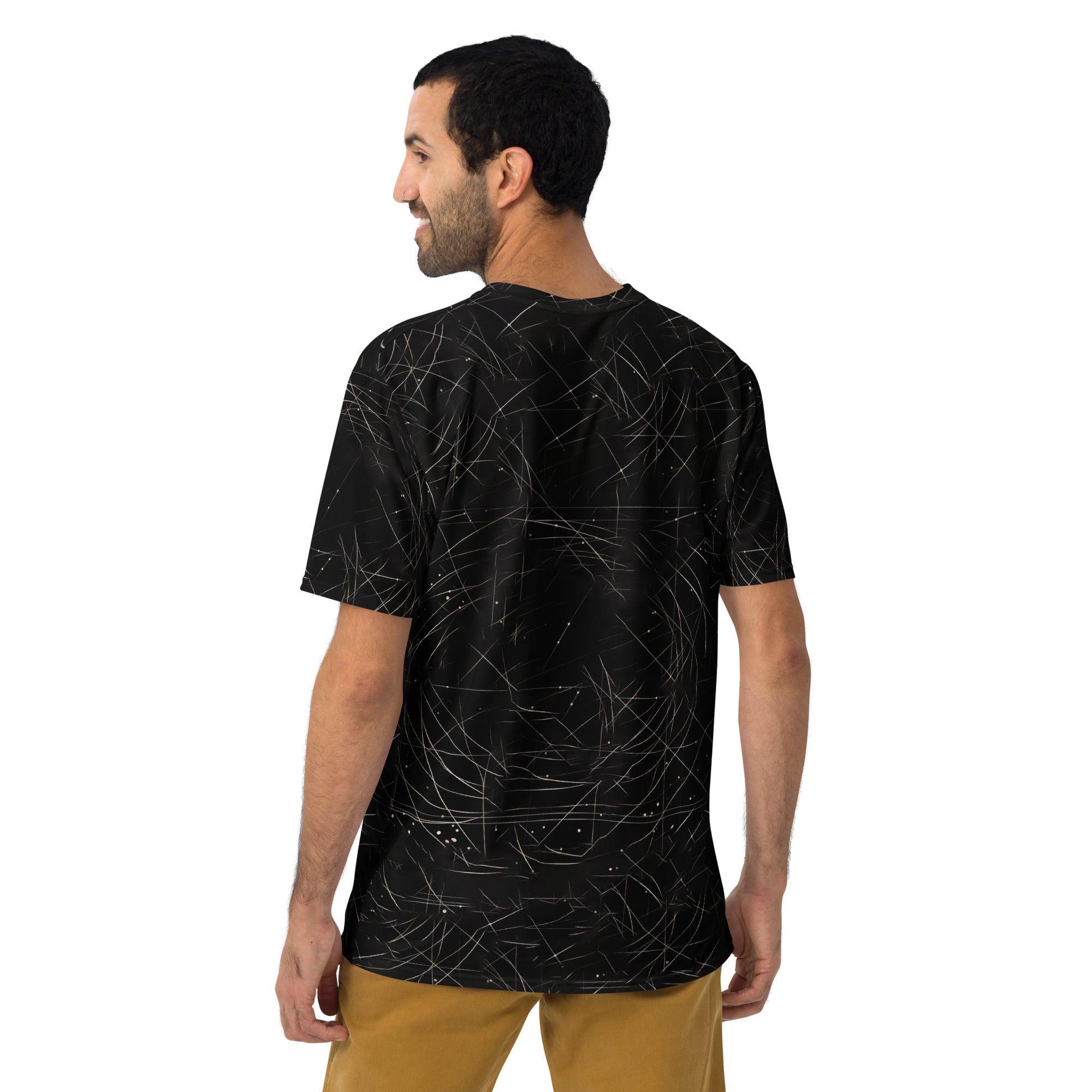 Men's Unique Balletic Style T-shirt in Dramatic Design