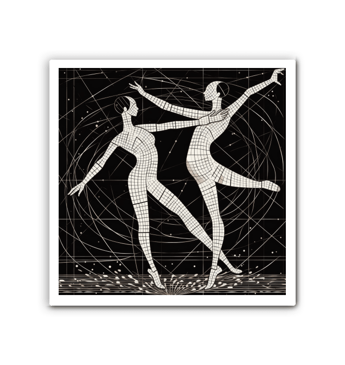 Elegant Ballet-Themed Wrapped Canvas