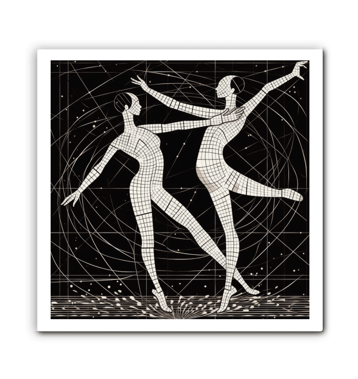 Wrapped Canvas Featuring Balletic Elegance