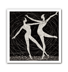 Wrapped Canvas Featuring Balletic Elegance