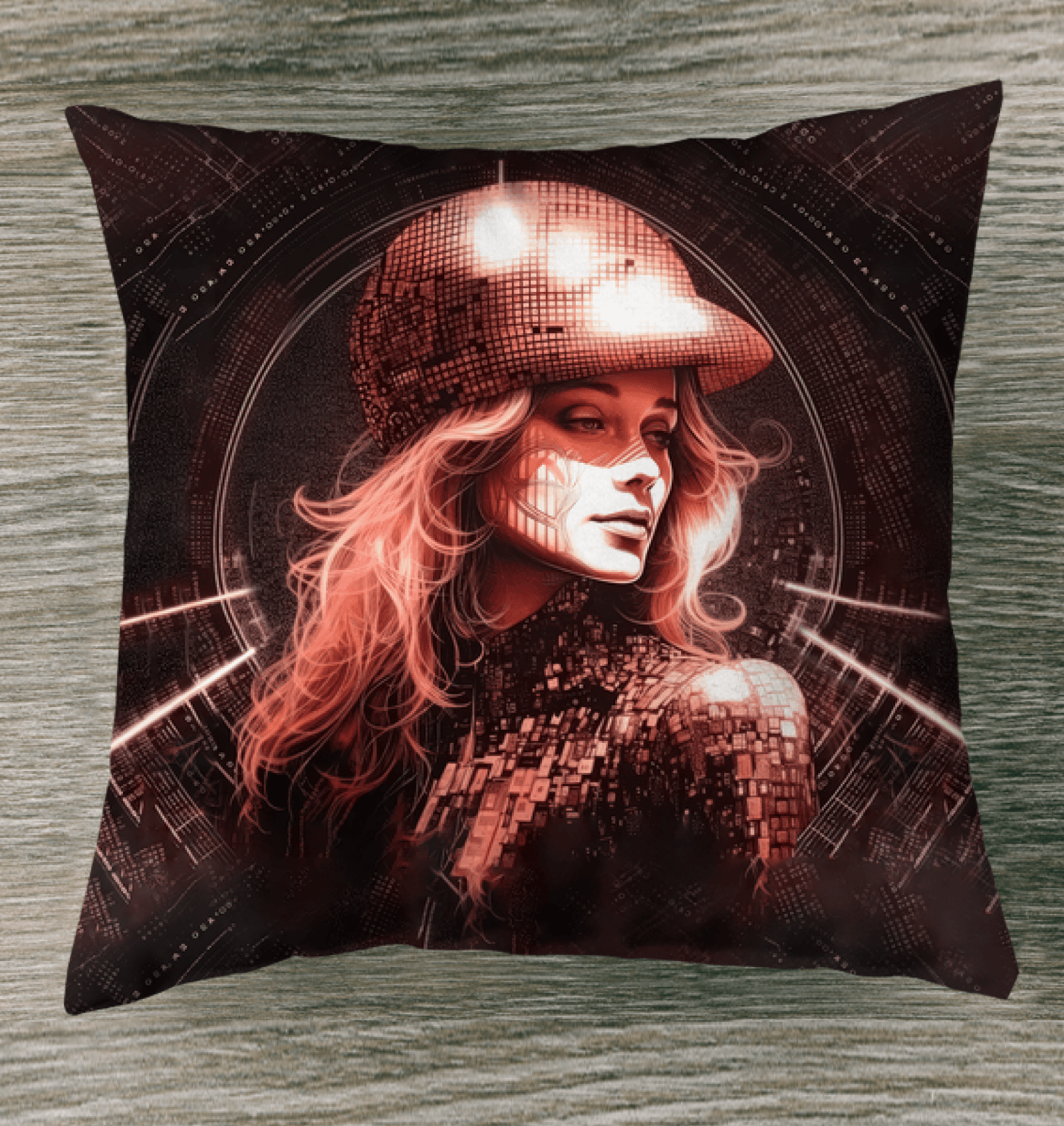 Home Decor Accent Pillow with Vibrant Artwork