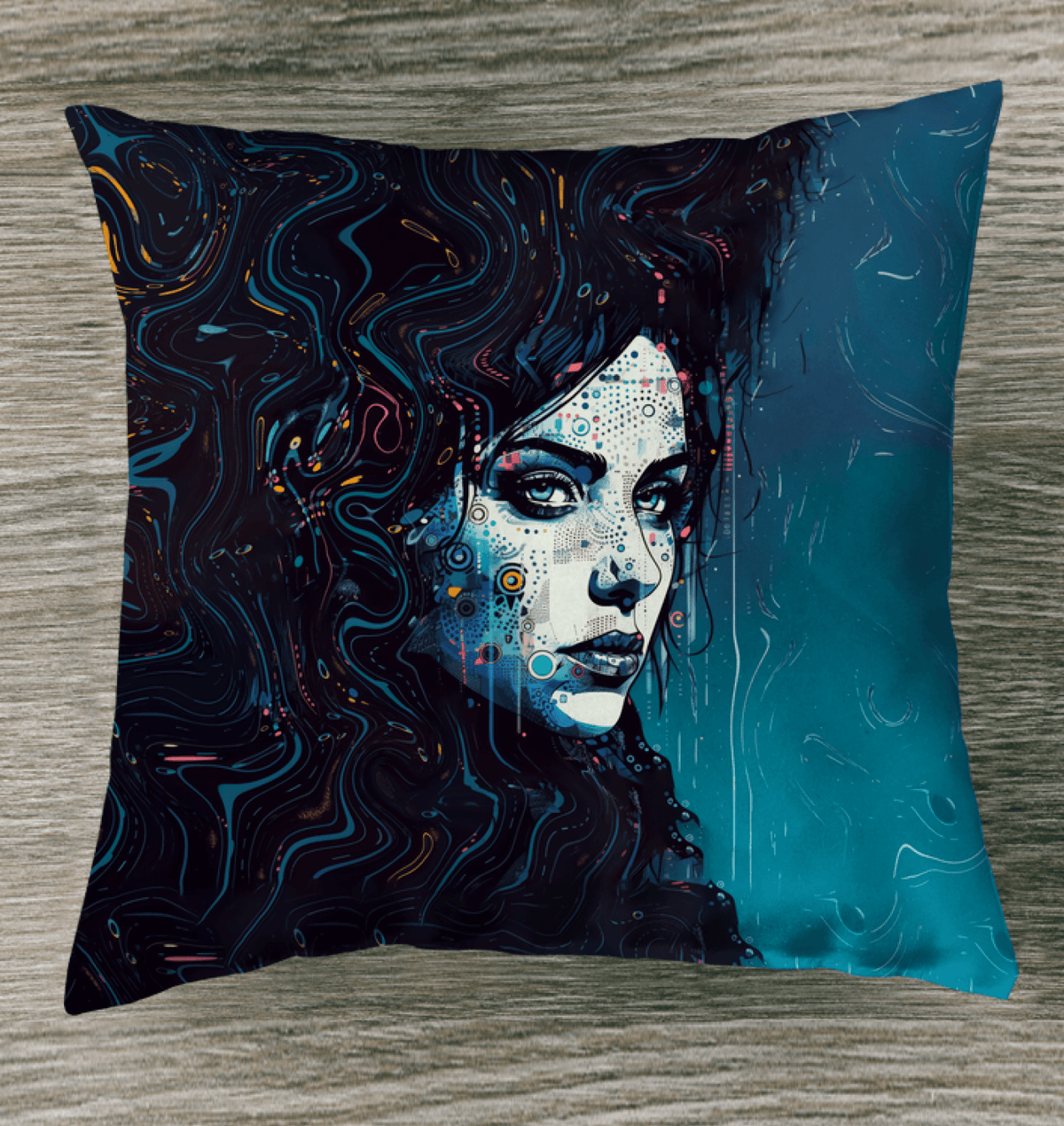 Drawing Delight pillow adding a touch of art to home decor.