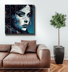 Bright and colorful Drawing Delight canvas, a focal point in any room.