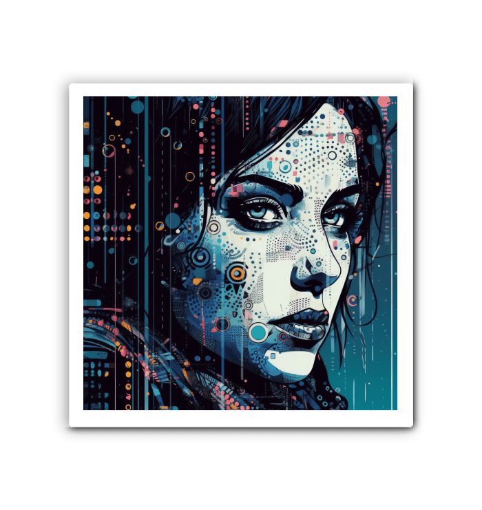 Elegant Drawing Delight canvas art, perfect for modern living room ambiance.