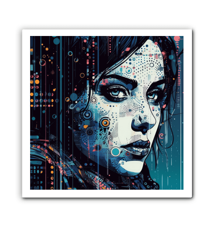 Drawing Delight canvas piece, a masterpiece of intricate design and color.