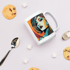 Elegant Drawing Design Mug for art lovers.