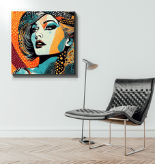 Intricate Drawing Pattern on High-Quality Canvas.