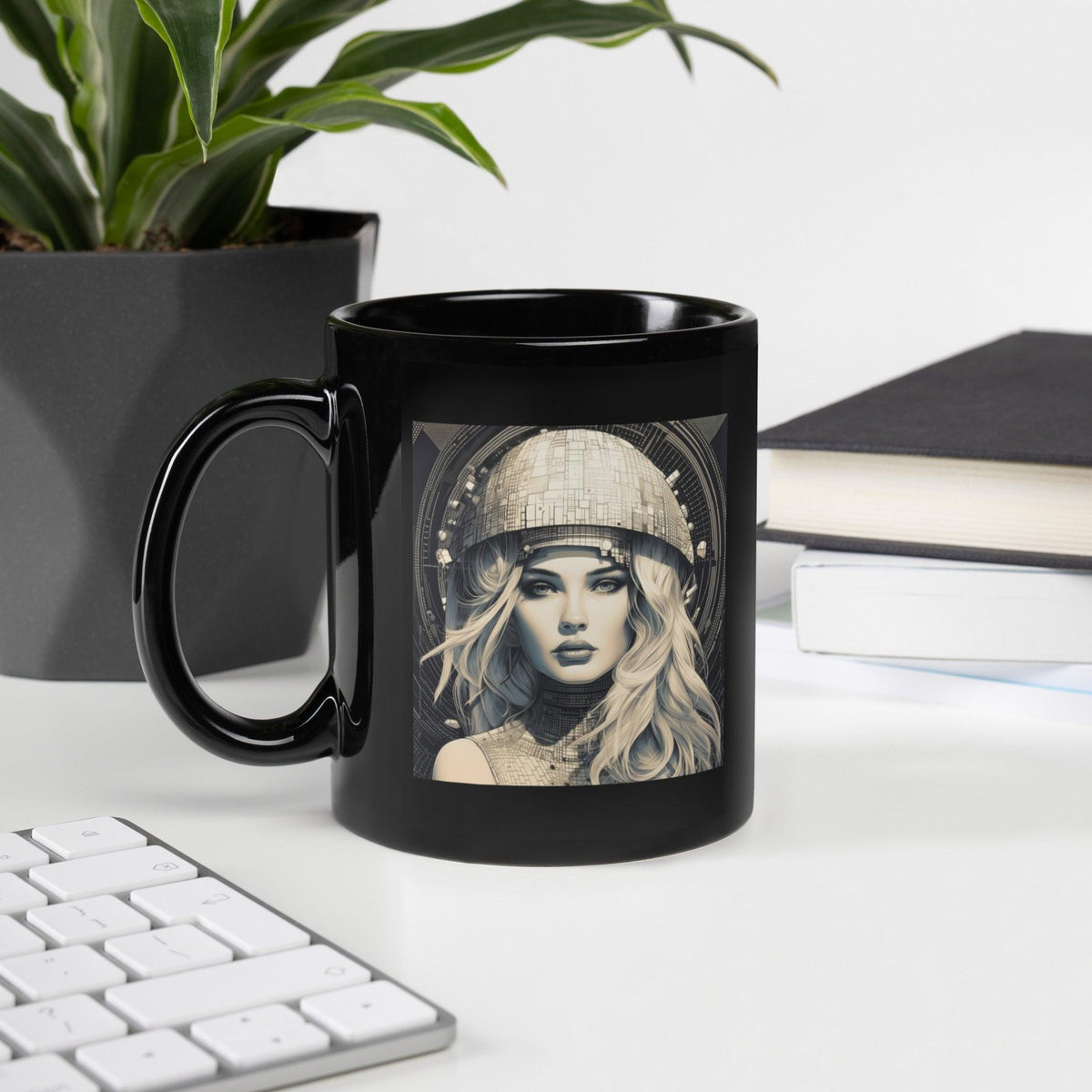 Drawing Dimensions Black Glossy Mug - Beyond T-shirts