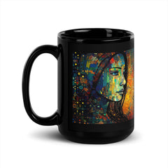 Top view of Drawing Dimensions II mug, highlighting the intricate design.