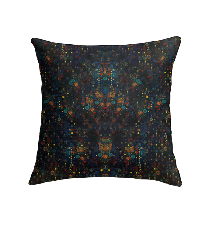 Artistic Drawing Dimensions II pillow enhancing home decor.