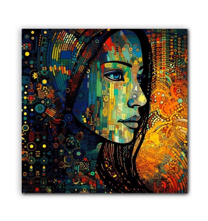 Modern abstract canvas art - Drawing Dimensions II.
