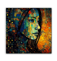 Modern abstract canvas art - Drawing Dimensions II.