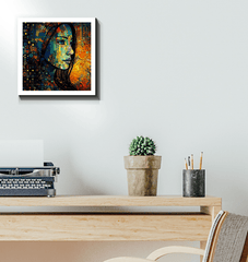 Elegant wrapped canvas artwork for contemporary homes, Drawing Dimensions II.