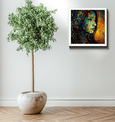 Intricate abstract design on canvas - Drawing Dimensions II.